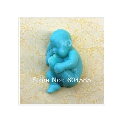 New Sleeping Baby S0205 apCraft Art Silicone Soap mold Craft Molds Handmade soap molds