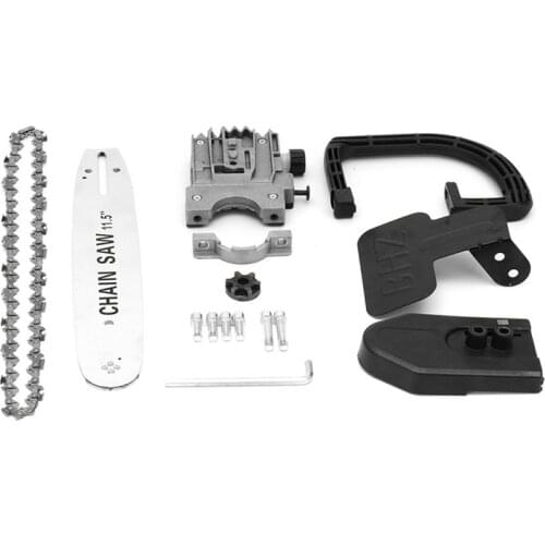 New Upgrade 11.5 Inch Chainsaw Bracket Change 100 Angle Grinder Into M10 Chain Saw Woodworking Power Tool Electric Saw