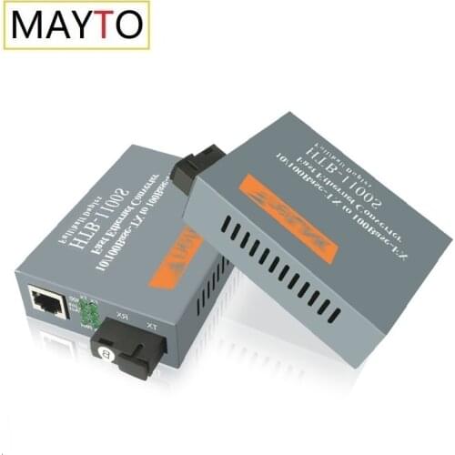 NetLINK HTB-1100S A/B Optical Media Converter 25KM SC Port RJ45 Adaptive 10/100Mbps Single-Mode Single Fiber WDM