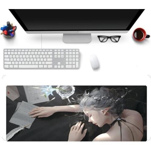PC Mousepad ANIME One Piece Gaming Mouse Pad with Lock Edge Game Pad Mouse Large Cartoon Rubber Mouse Pad Keyboard Computer Mat