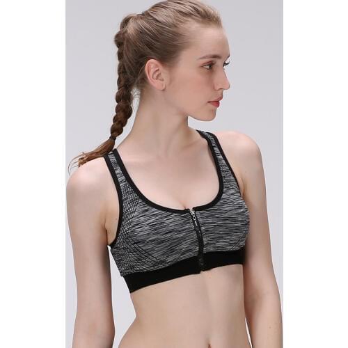 Sanderala Sexy Cute Women Full Cup Vest Active Fitness Bra Shock-proof Gathering Yoga Bra Wire Free Sportwear Tank Top Underwear