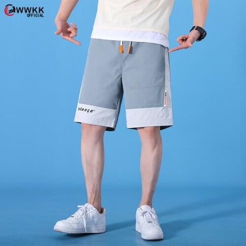 Mens Summer Breeches Shorts 2021 Casual Bermudas Black Blue Boardshorts Homme Classic Brand Clothing Beach Shorts Male
