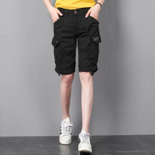 Outdoor Womens Loose Multi-pocket Shorts Breathable Plus Size military Tactical Pants Climbing Travel Hiking Sport Shorts Women