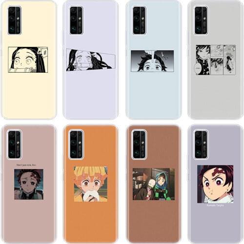 Anime Kimetsu no Yaiba Silicone Phone Case for Huawei Honor 10X Lite 10i 20i 20E 20S 30S 30i 30 Pro Plus 9C 9X Pro 30 Lite Cover
