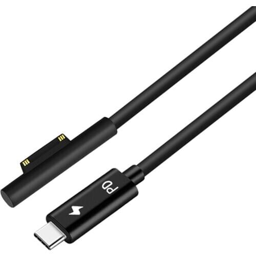 Type-C to surface pro 5 PD Emulator Charging Line,USB-C male head generation attraction line,PD fast charger 1.5M/4.9FT