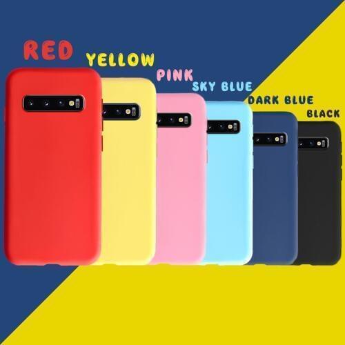Slim Silicone Case For Samsung Galaxy S10 Plus 10E J7 Core J701 A5 2016 J3 J5 J7 2016 2017 Candy Color Soft TPU Cover Phone Case