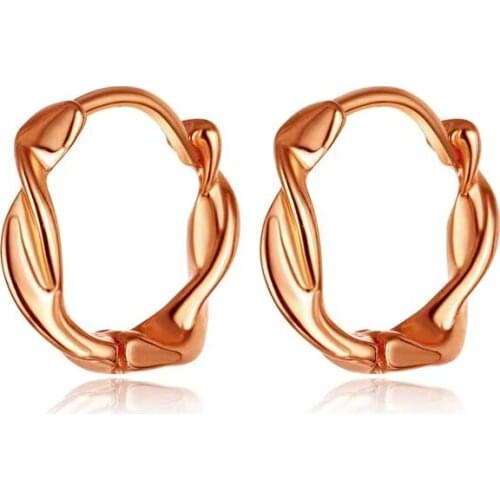 2021 Trend Geometry Hoop Earrings 925 Sterling Silver Earrings For Women Small Fashion Vintage Korean Fashion Earrings For Teens