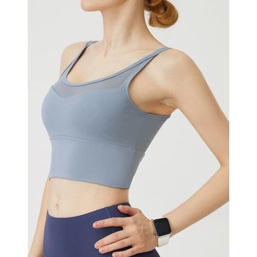 Women Professional Shockproof Quick-Drying High Strength Running Fitness Yoga Training Sports Bra Underwear Tank Top