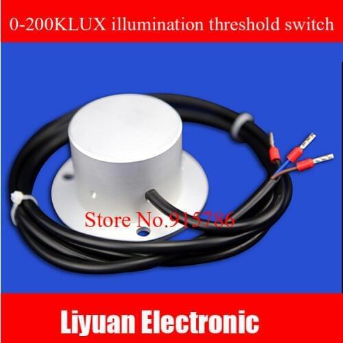 0-200KLUX illumination threshold switch / switching output light switch control