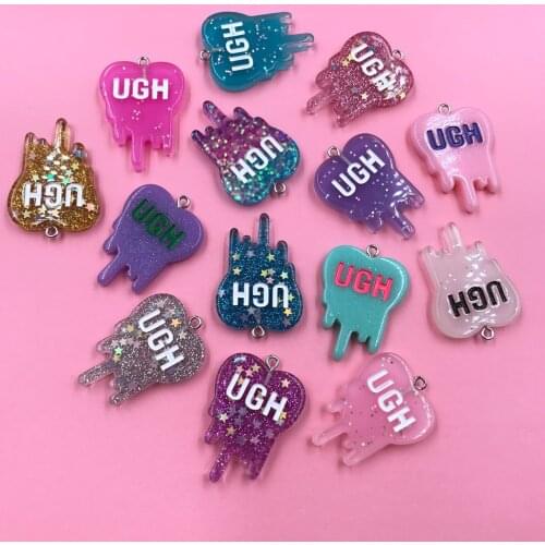 10pcs Resin Cute Kawaii Pendant Charms for Earring, Scrapbooking, DIY Making, Necklace, Embellishment, Bracelet