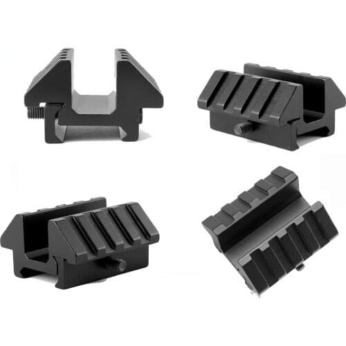 4 Slots 20mm 45 Degree Offset Side Double Dual Weaver Picatinny Rail Scope Mount Accessories Hunting Dropshipping