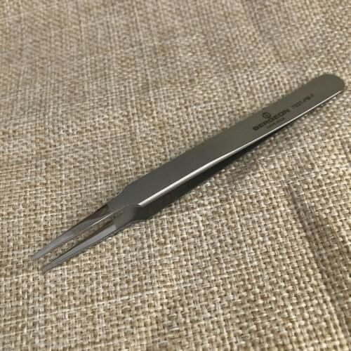 Watch repair tool original Bergeon 7027-FM-F stainless steel tweezers