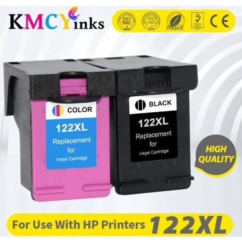 KMCYinks Black Refilled ink cartridge for hp 122 122XL For DeskJet 1050 2050 2050s D1010 1510 2540 Printer for hp122