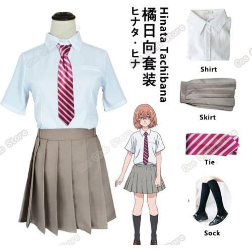 Anime Tokyo Revengers Hinata Tachibana Cosplay Costume JK Suit And Takemichi Hanagaki School Uniforms Halloween Clothes