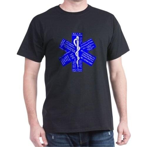 Creative Design EMT EMS Paramedic Star of life Emblem T-Shirt. Summer Cotton O-Neck Short Sleeve Mens T Shirt New Size S-3XL