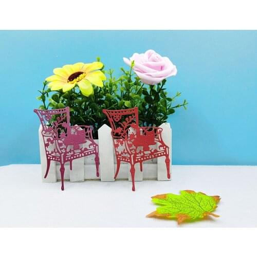 Metal Die Embossing Molds Card Making Supplies Slimline Card Dies Embossing And Cutting Templates Cutting Templates Chair Cat