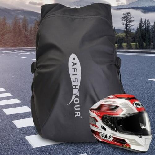 Fashion trend motorcycle bag personality riding helmet bag large capacity backpack waterproof reflective outdoor riding backpack