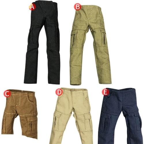 1/12 Male Casual Overalls Pants Trousers Soldier Clothes Fit 6" Action Figure Body Accessories