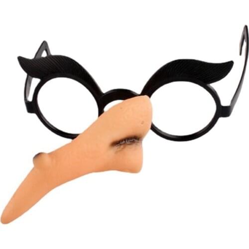 Halloween Wicked Witch Nose Glasses Frame Masquerade Carnival Party Fake Nose Cosplay Props Costume