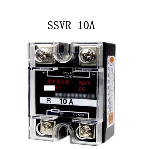 220V AC Single Phase SSVR 10A Solid State Voltage Regulator Relay Resistance Regulating Module