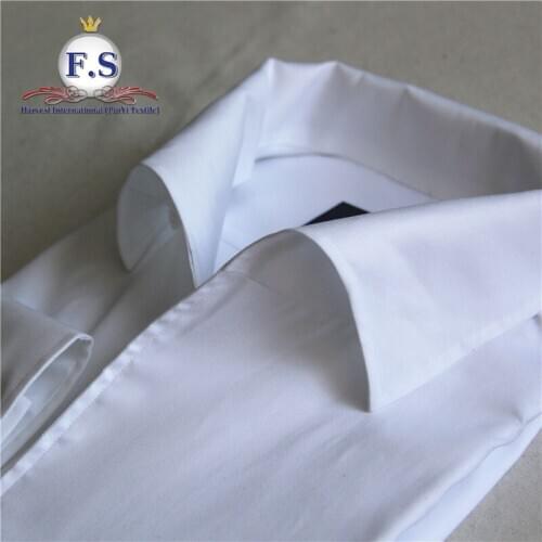 Made to measure one piece collar 80s 2ply oxford easy care men dress shirt with long sleeve