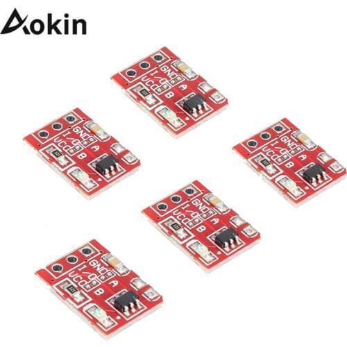 5PCS TTP223 Touch Key Switch Module Touching Button Self-Locking No-Locking Capacitive Switches Single Channel For Arduino l8