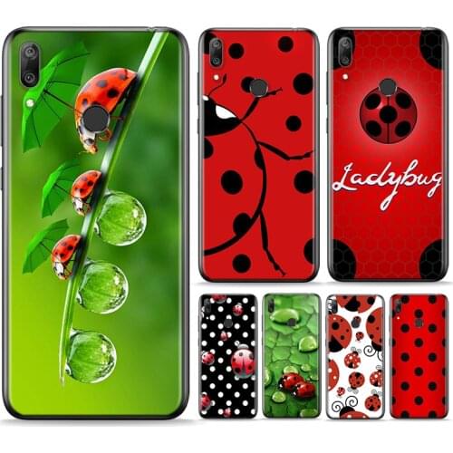 Seven-Star Ladybug Silicone Cover For Huawei P Smart 2021 2020 Z S Plus Mate 30 20 10 Pro Lite 2019 2018 Phone Case