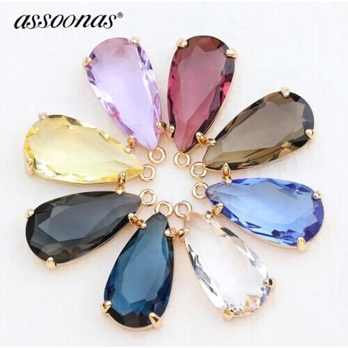 Assoonas M556,Crystal gemstone,jewelry accessories,jewelry findings,hand made,charm,jewelry making,diy earring pendant,10pcs/lot