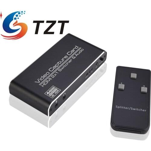 TZT NK-X6 Video Card HDMI-compatibl 4K HDR For Linux Windows OS Xe 2x1 Switcher & Audio Video Acquisition Card