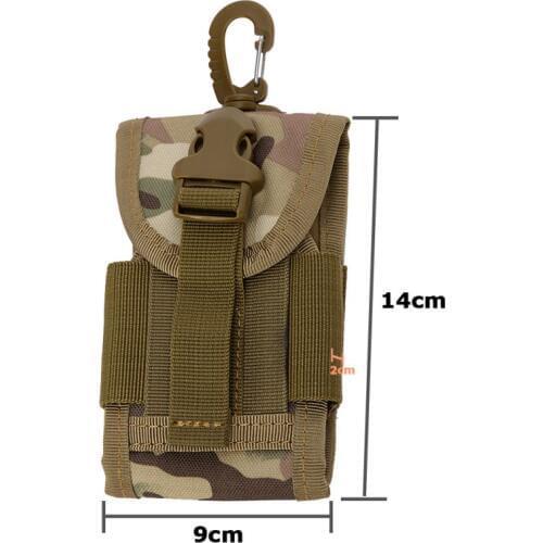 2017 Universal Army Tactical Bag Hook Cover Pouch Case For Mobile Phone Belt Loop Hook 4.5 Inch