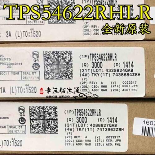 100% New&original TPS54622RHLR TPS54622 DC/DC QFN14 In Stock