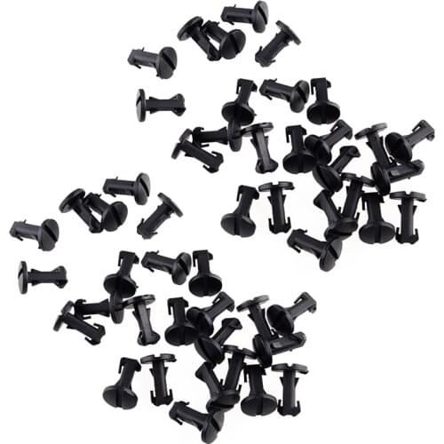 50pcs Car Bumper Trim Tow Eye Cover Clip Fastener Black LR012844 Fit for Land Range Rover 2010 2011 2012 2013 2014