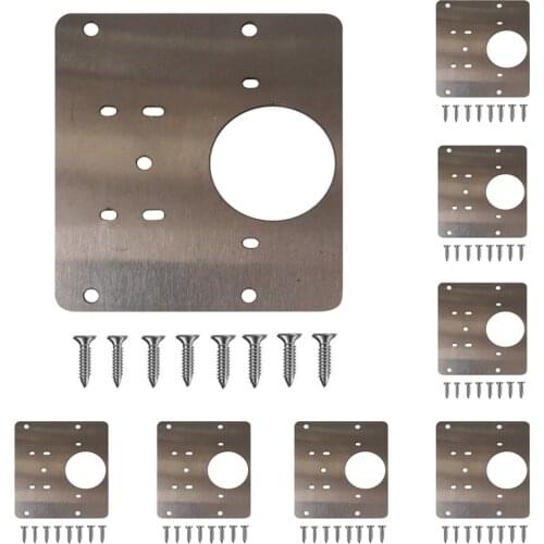 8PCS Kitchen Cupboard Door Hinge Repair Kit Cabinet Hinge Repair Side Panels Mount Cabinet Hinge Repair Bracket Plates