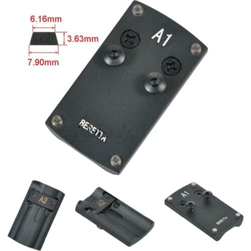 Pistol Mount Plate Adapter Hunting Accessories Colt 1911 Glock 17 19 20 22 Reflex Sight for Sightmark Burris Micro Red Dot Scope