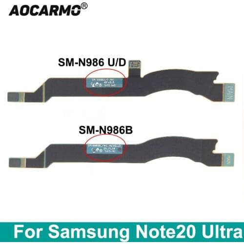 Aocarmo Wifi Wire Antenna Signal Flex Cable For Samsung Galaxy Note20 Ultra SM-N986U/D N986B Note 20U Replacement