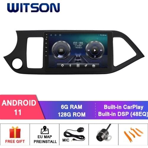 WITSON Android 10.0 CAR DVD SYSTEM for KIA Morning/Picanto 2014 car dvd player link/DAB support
