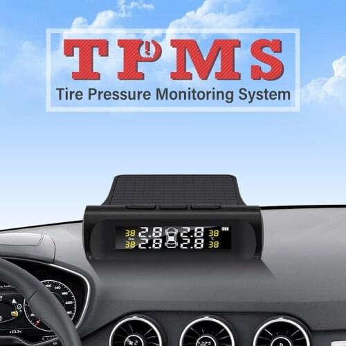 Car TPMS USB Tyre Pressure Sensors LCD Digital Display Tyre Pressure Temperature Alarm With 4 Sensors car Lntelligent System