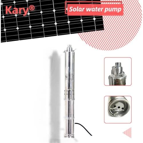 Dc 12v brushless motor 2000L per hour flow rate lift 30m 224W solar water pump for home and farm water supply