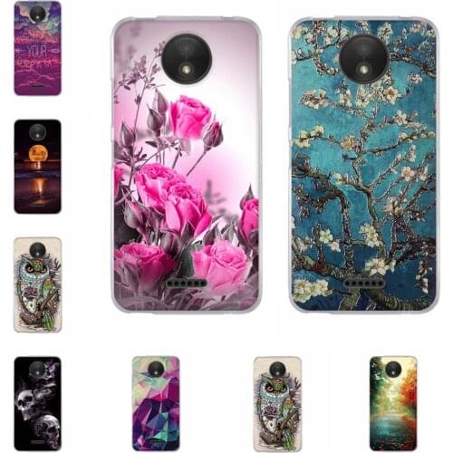 TPU Case For Motorola Moto C funda Cartoon Painted Case For Moto C Case Soft Silicone Back Cover Phone Cases
