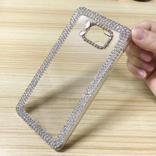 Rhinestone Crystal Bling Cases For Samsung Galaxy A3 2016 A5 2016 A7 2016 Glitter Cute Luxury 3D Diamond Cover Phone Capa Fundas