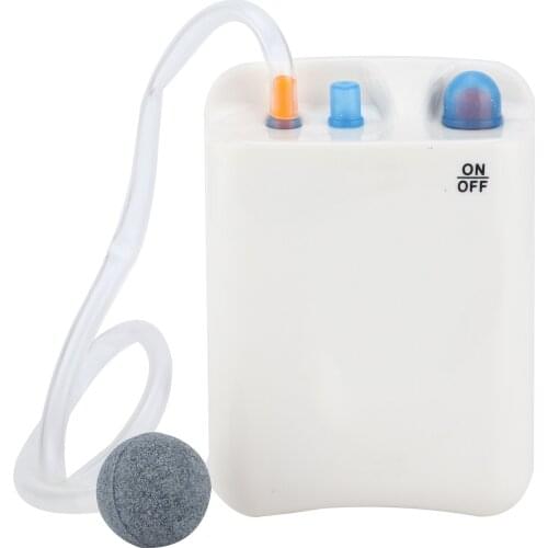 DC-125 Oxygen Pump Portable Battery Powered Air Pump Fish Tank Oxygen Diffuser for Fish Tank Aquarium