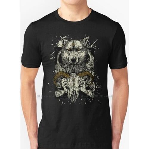 T Shirt 100% Pure Cotton Pagan Werewolf Creative Trending Vintage Cool Gift Euro Us Size Big Size