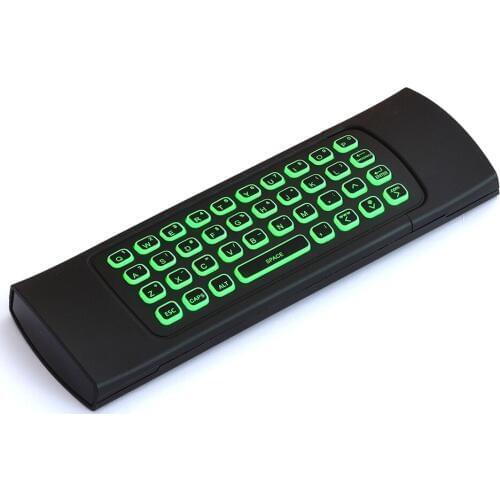 KimTin MX3 Air Mouse 7 Colour Backlight MX3 Wireless Keyboard 2.4G IR Learning Fly Air Mouse Backlit Gamespad For Android TV Box