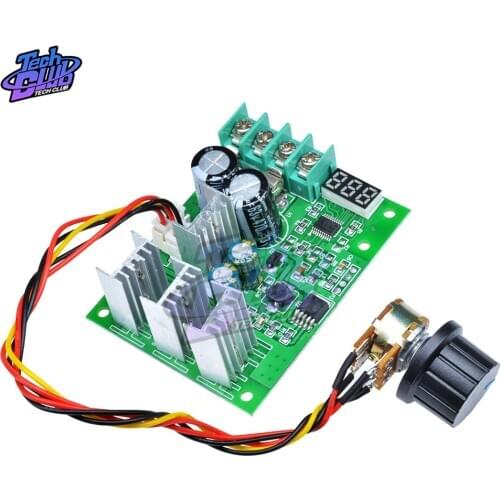 DC 6-60V 30A LED Digital Motor Speed Regulator PWM Adjustable DC Motor Speed Controller Motor Speed Control Governer 12V 24V 36