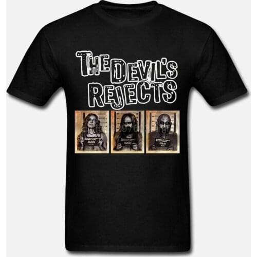 Summer Fashion Men T Shirt New The Devil Reject Captain Spaulding Rob Zombie Black T-shirt Size S-3xl