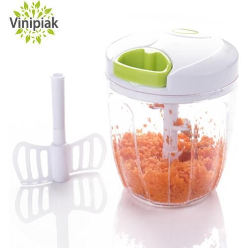 Multifunctional 5 Blades Vegetable Food Chopper Kitchen Manual Onion Nut Chopper Meat Grinder Mincer Egg Blender Food Processors
