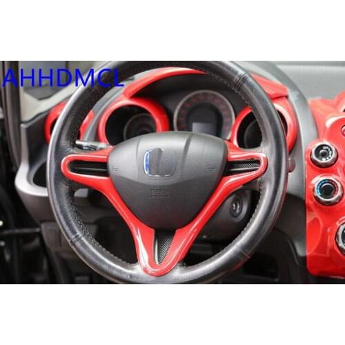 Car Interior Mouldings Modification Decorative Trim Frame Interior Sequins Red Color For Fit 2008 2009 2010 2011 2012 2013