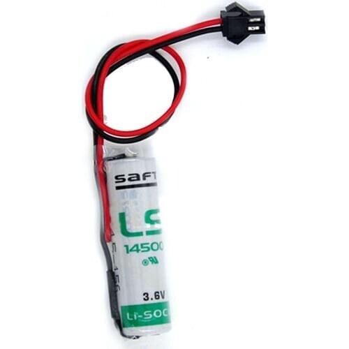 Brand New SAFT LS14500 ER14505 AA 3.6V 2600mAh Lithium PLC Battery Pack with SM Plug for Facility Equipment Spare Generic