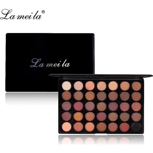Lameila Brand 35Colors Matte EyeShadow Palette Cosmetics Makeup Eye Nude Pigment Women Cosmetics Makeup Glitter Eye shadow