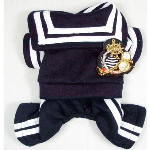 Dog Cat Dress Pet Clothes Skirt for Small Dogs Puppy Navy Dresses Uniform Clothes for Pet Clothing Chihuahua Teddy